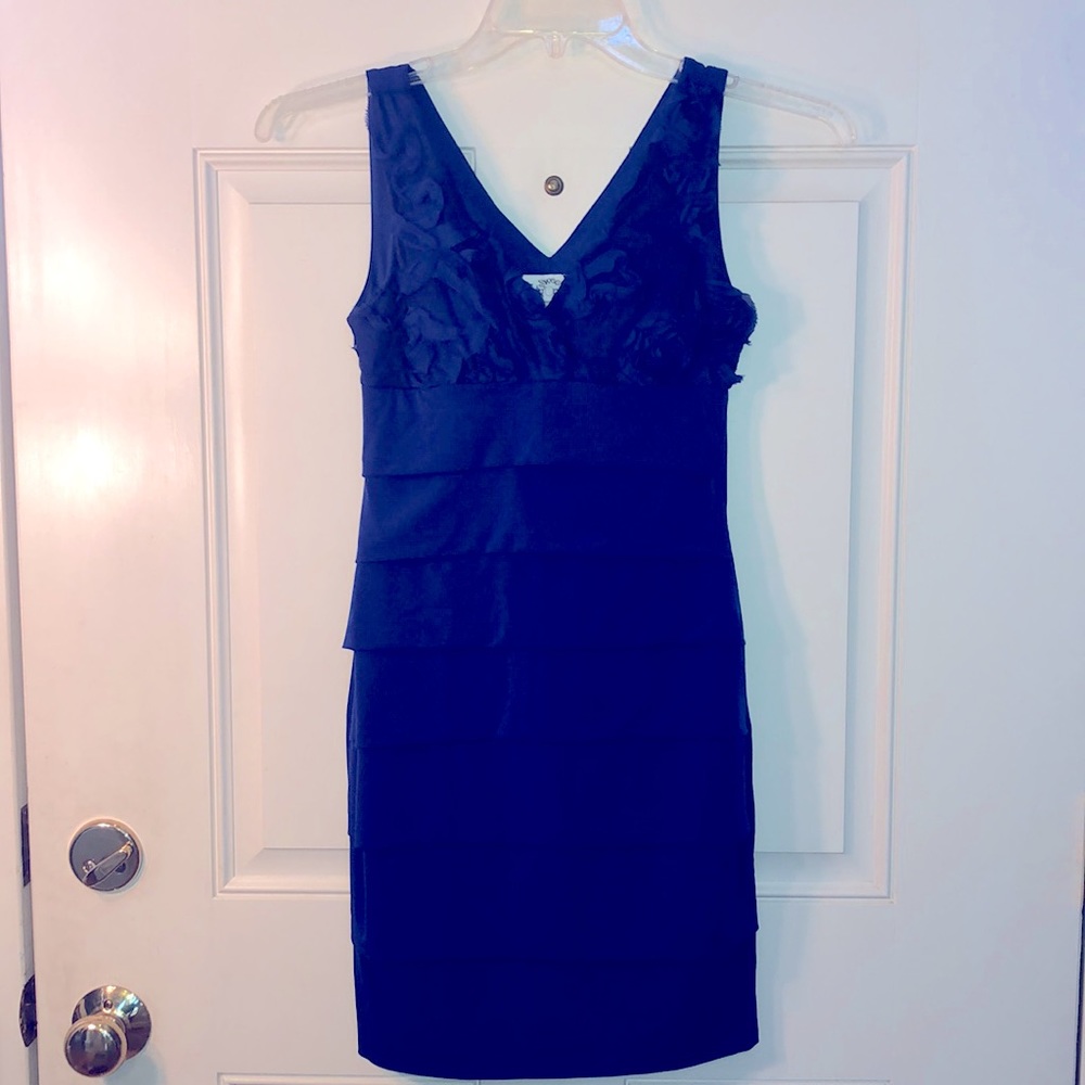 Cute short juniors party dress.